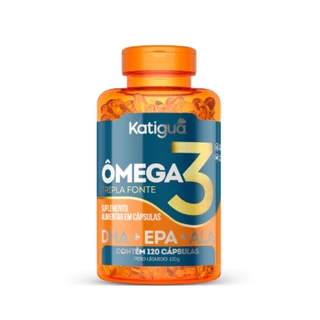 ÔMEGA 3 Tripla Fonte 1000mg 120 cápsulas Katiguá em Oferta na Shopee