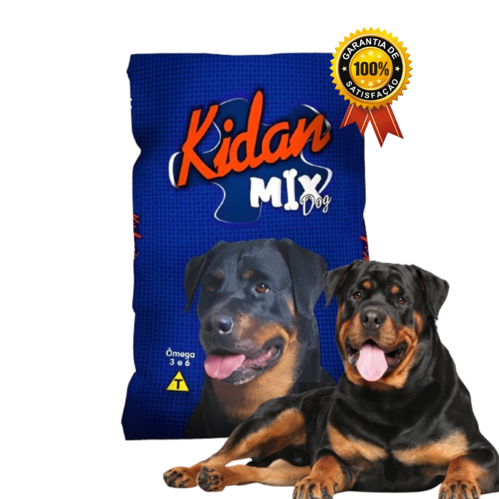 Ração para Cachorro KIDAN Mix Dog Cão Adulto Porte Médio e Grande Carne ...