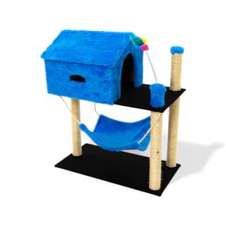 Casinha Para Gato 2 Andares Com Rede