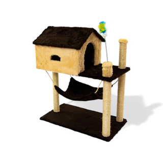 Aranhador Para Gatos Com Casinha e Rede