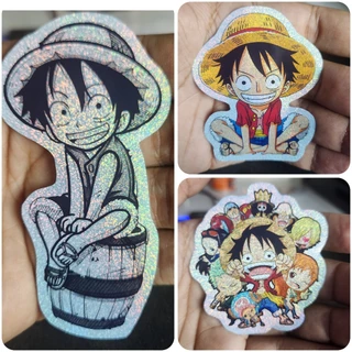 12 Adesivos Holográfico Purpurinato One Piece
