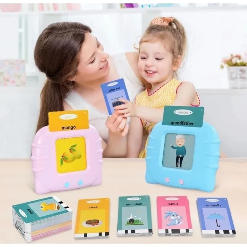Brinquedo Card Infantil Cartão Fala Inglês Português Dino Apraxia