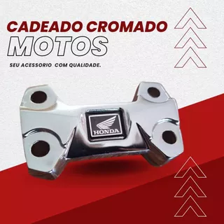 Cadeado Mesa do Guidao Titan Fan Start Cg 150 160 Cromado arrojado e esportivo - Não enferruja em Oferta na Shopee
