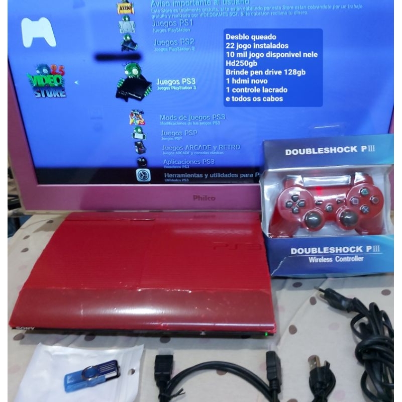 Ps3 +3mil jogos Play 3 leia a descriçao