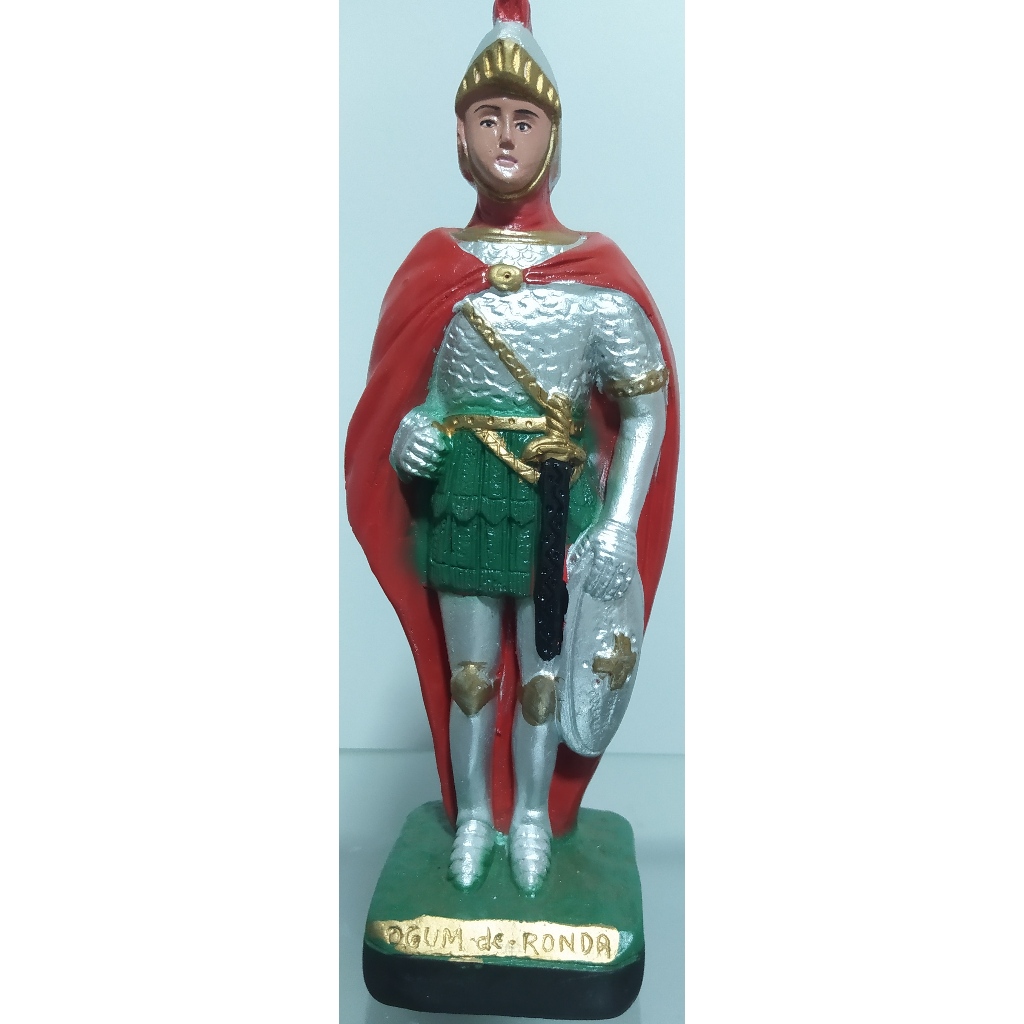 IMAGEM EM GESSO OGUM DE RONDA 21 CM | Shopee Brasil