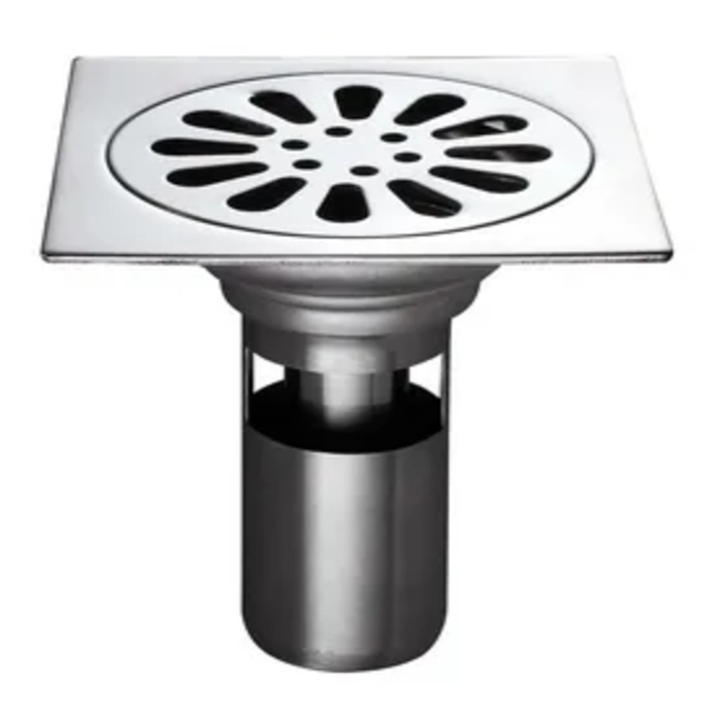 Ralo Banheiro Inteligente Anti Odor 15X15 cm Inox Anti Inseto Quadrado ...