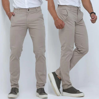 CALÇA MASCULINA SARJA Sport Fino Casual Com Lycra Elastano Casual Elegante