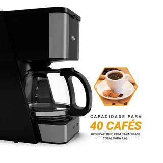 Cafeteira Elétrica Philco PCF40A 1,5 Litros 40 cafezinhos Preta