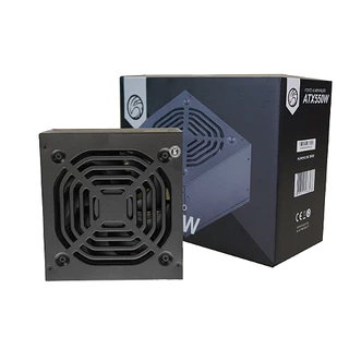 Fonte de Alimentação Atx Para PC Gamer 550w Reais Super Silenciosa Bivolt Preta