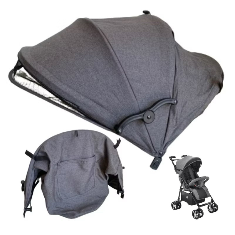 Capota Cinza Original para Carrinho de Bebê Flick Multikids Baby Sombreiro