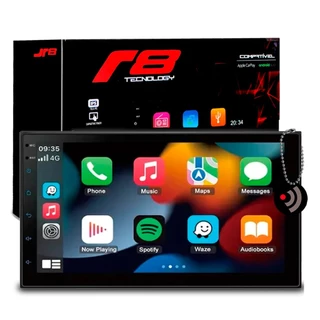 Central Multimidia Auto CarPlay Android Auto 7" Polegadas USB Espelhamento Apps Entrada Câmera Ré