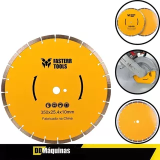 Disco Segmentado 350mm Corte Seco Profissional / Concreto Asfalto Pedra -Fasterr em Oferta na Shopee
