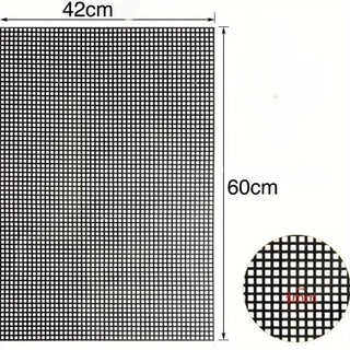 Kit 5 Malha Chenille Preta Retangular 42x60cm - Tela de Bordar e Botânica