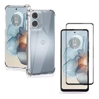 Kit Protection Motorola G/E Série : Coque Gel + Verre Trempé 9H - Compatible Nombreux Modèles