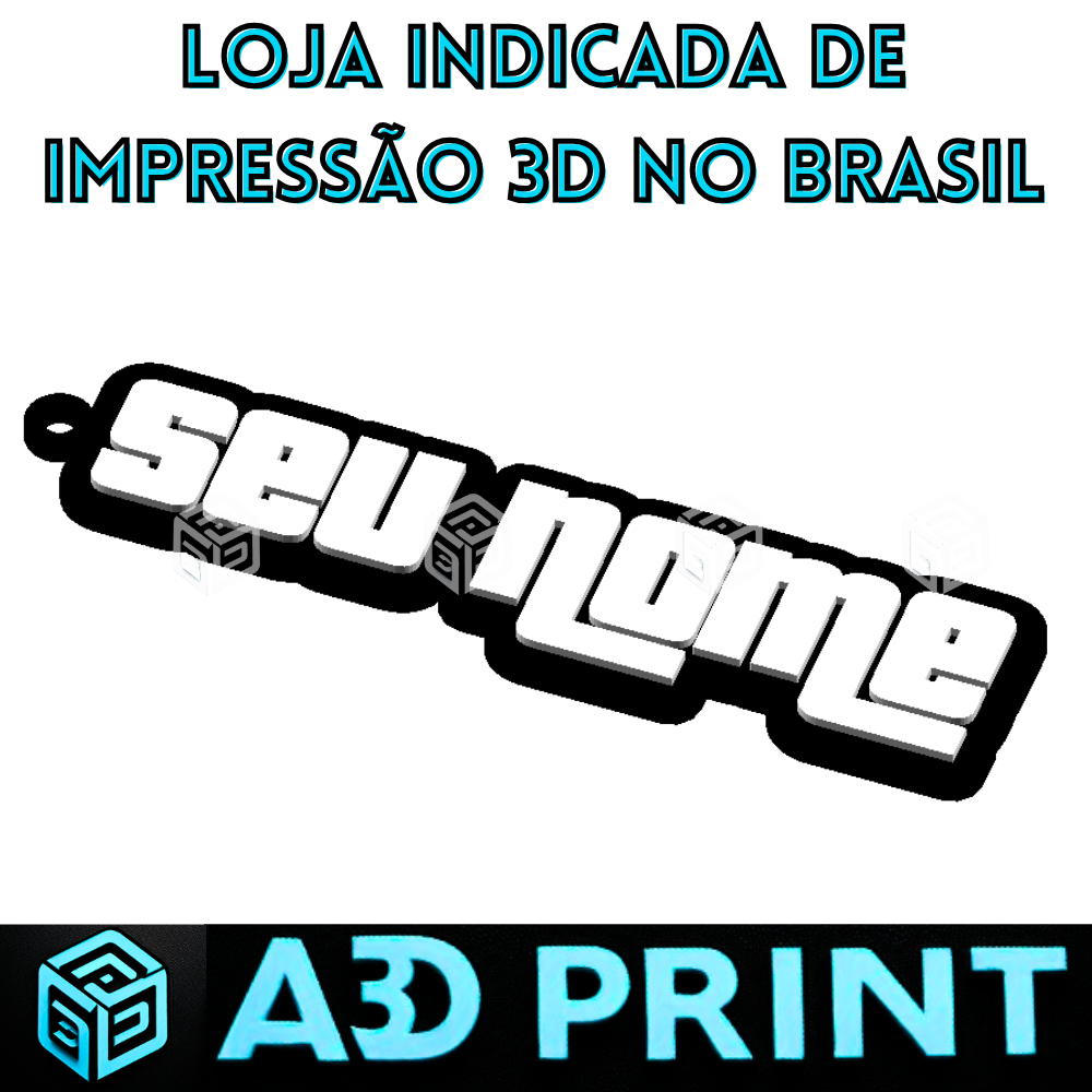 Chaveiro GTA 5 Grand Theft Auto V Auto Personalizado Seu Nome Lembrança Impressão 3D Colorido