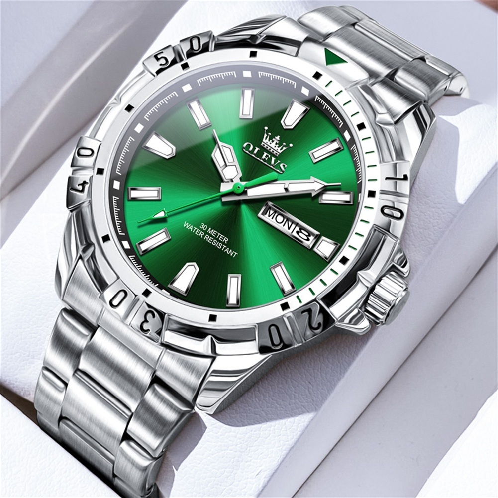 OLEVS Relogio Relógios Masculinos Luxo Prova Da água Original Esportivo Aço Cronógrafo Quartzo 5560
