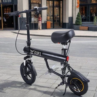 Uma bicicleta elétrica dobrável para a família, adequada para trabalho ao ar livre e compras