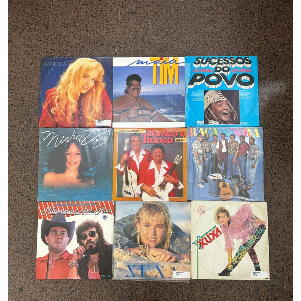 Discos de Vinil de Diversos Artistas e Cantores Brasileiros - LPS em ...