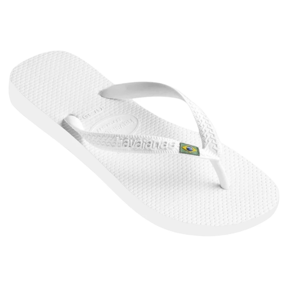 Chinelo Unissex Havaianas Tradicional Bandeirinha Do Brasil de Borracha Macio Antiderrapante