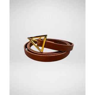 Cinto Minimalista Com Fivela Triangular