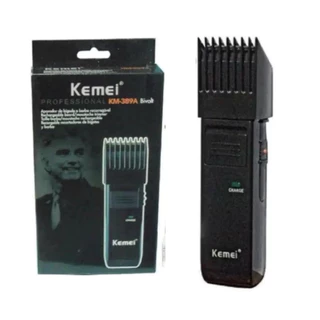 Maquina de barbear e cabelo profissional Bivolt KM 389-A Kemei