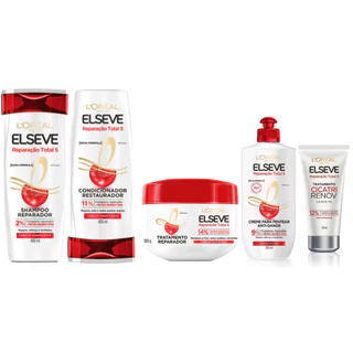Loreal Paris Elseve Reparação Total 5 Kit Shampoo Condicionador Creme de Pentear Leave In na Black Friday 2025 | BuscaProdutos