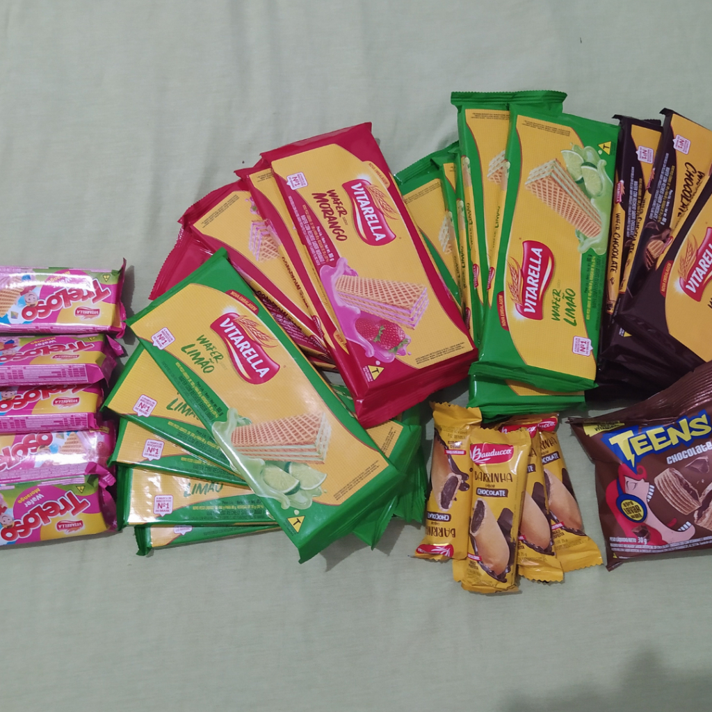 Kit 30 Bolachas Sortida - Bolachas - Wafer - 30 unidades - Kit para ...