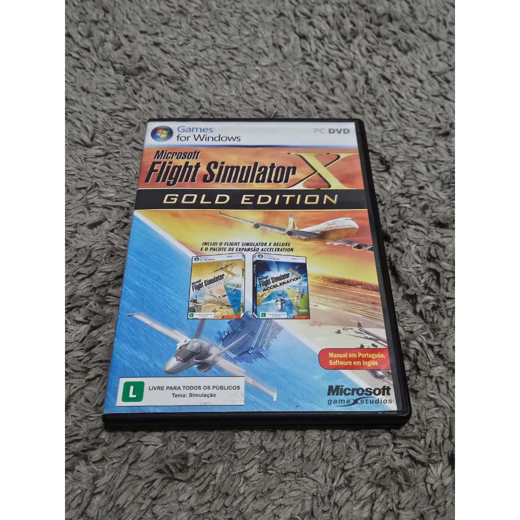 Jogo Microsoft Flight Simulator X: Gold Edition | Shopee Brasil