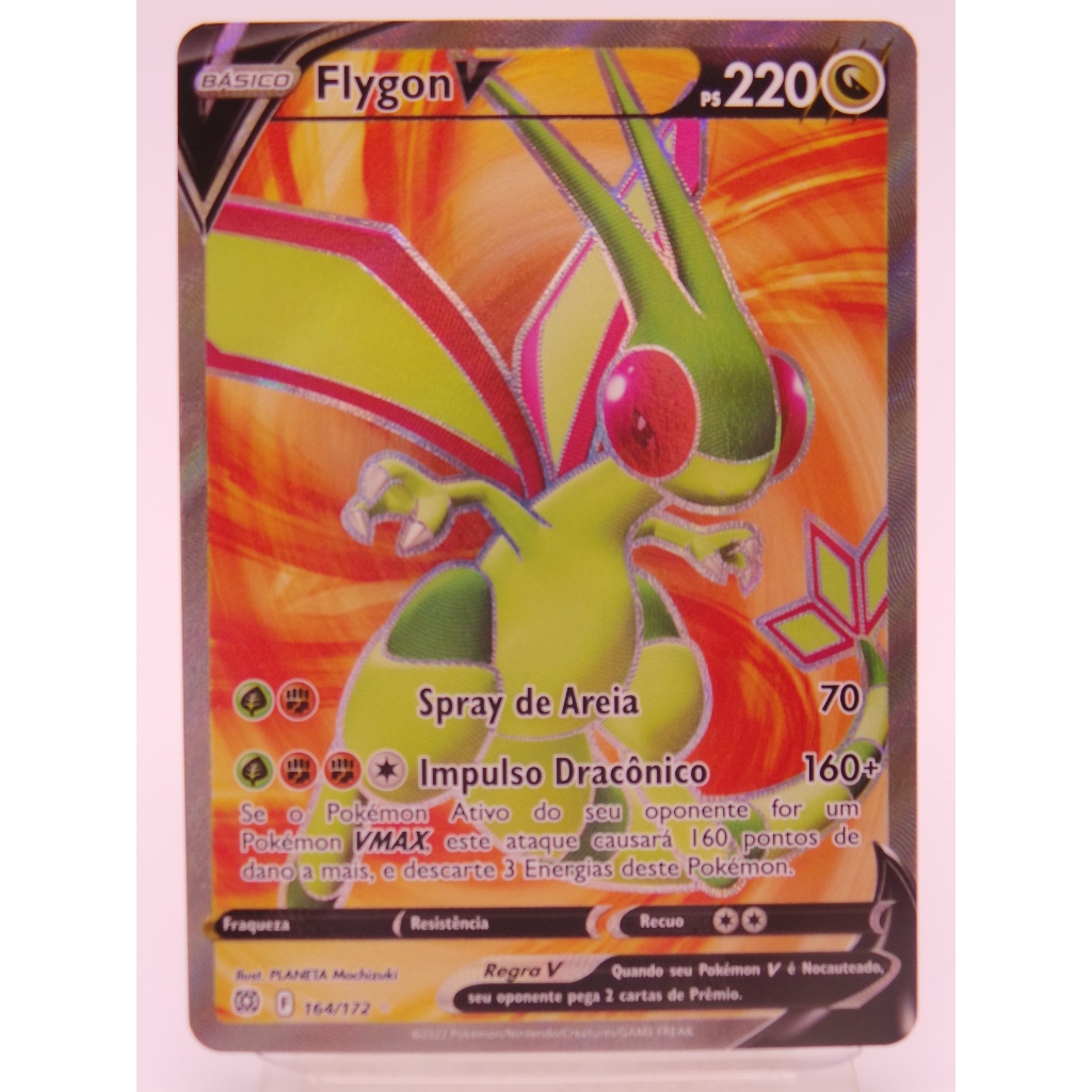 Carta Pokmon Flygon V Full Art Original Nova | Shopee Brasil