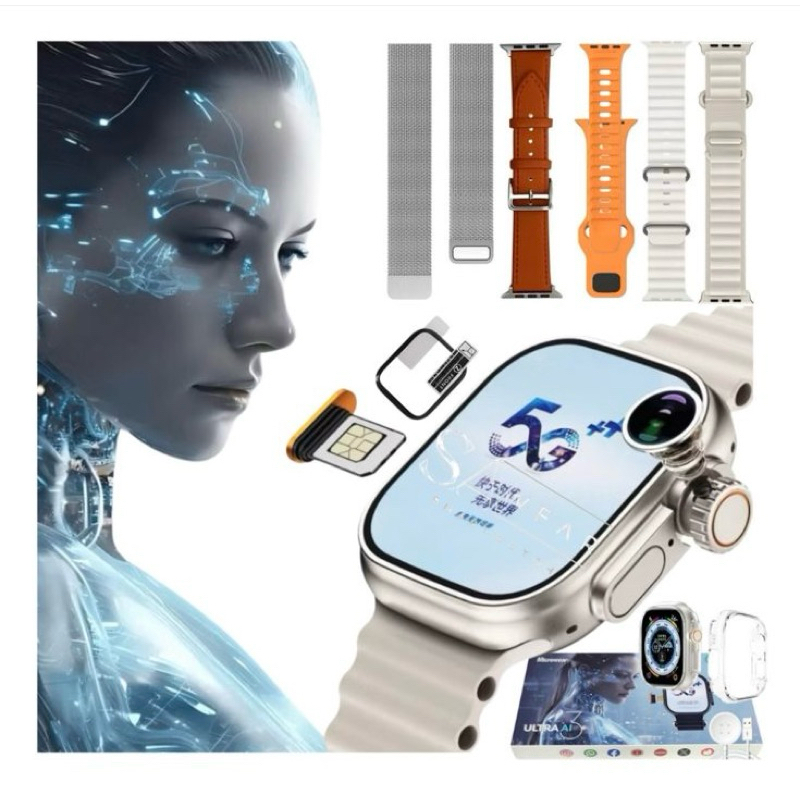 Smartwatch com Chip 5G ultra 3 AI 16gb 2GB Ram série 10 Relógio ...