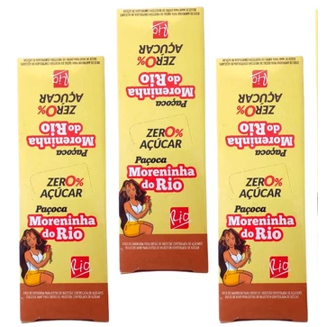 kit 3 pacote paçoca diet zero açucar Moreninha do rio / cada pacote 12 ...