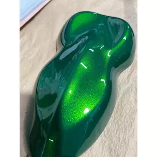 Tinta automotiva base poliester verde majestic gold perolizado