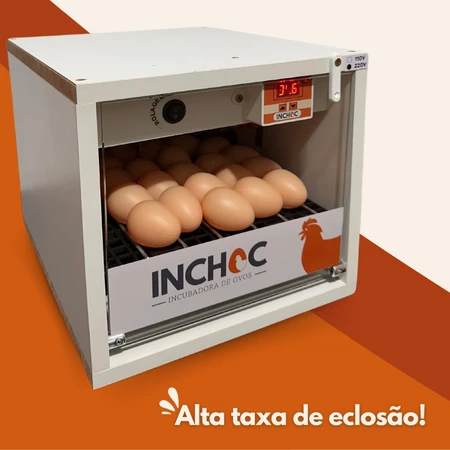 Chocadeira de 28 Ovos Galinha Rolagem Automática Profissional Angola Codorna