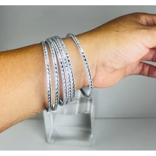 Kit de Pulseiras Argola metalizada