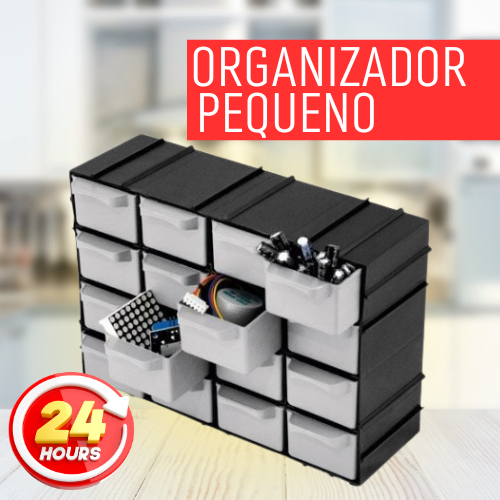 Organizador para Pequenos Objetos 16 Mini Gavetas - Pregos/Parafusos -CASA- ORGANIZAÇÃO- FERRAMENTAS