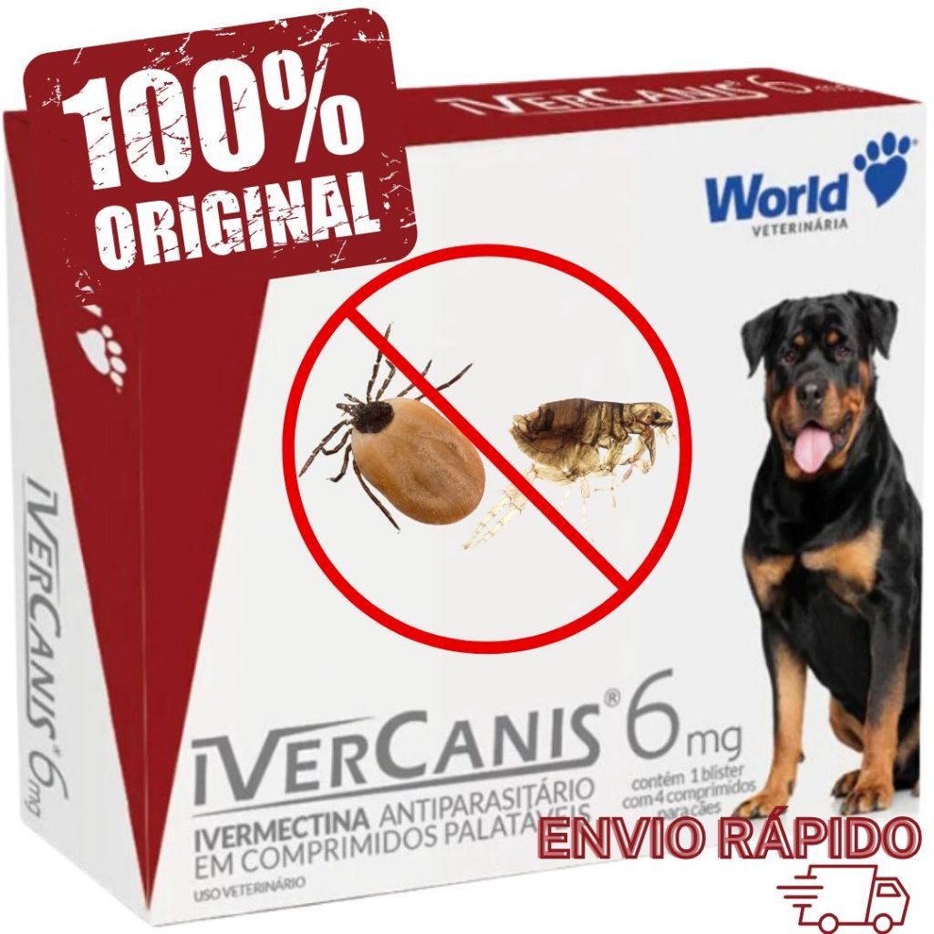 Remedio Carrapato Pulgas Para Cachorro Que Dura 6 Meses 4 comprimidos ...