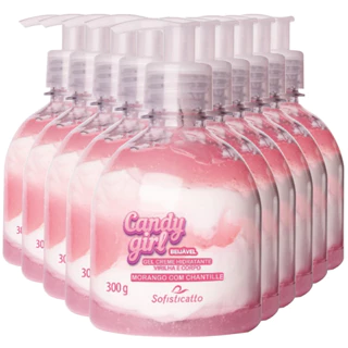 10 Creme Hidratante Virilha e Corpo Candy Girl Morango & Chantille da Sofisticatto