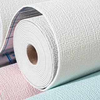 Novo Papel de Parede 11.2M x 50CM/ Adesivo Textura Linho Cor Solida Autocolante