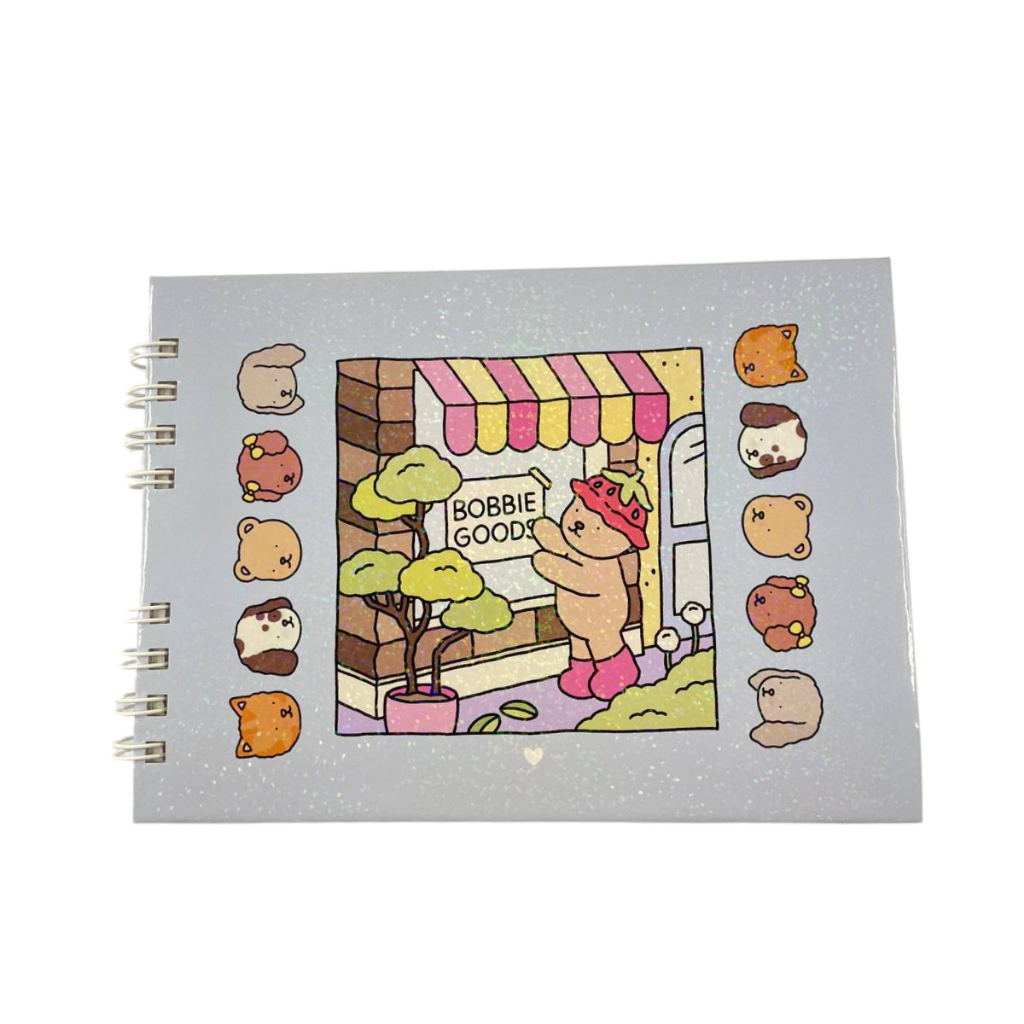 livro de pintar Bobbie Goods caderno de desenho canetinha capa dura ...