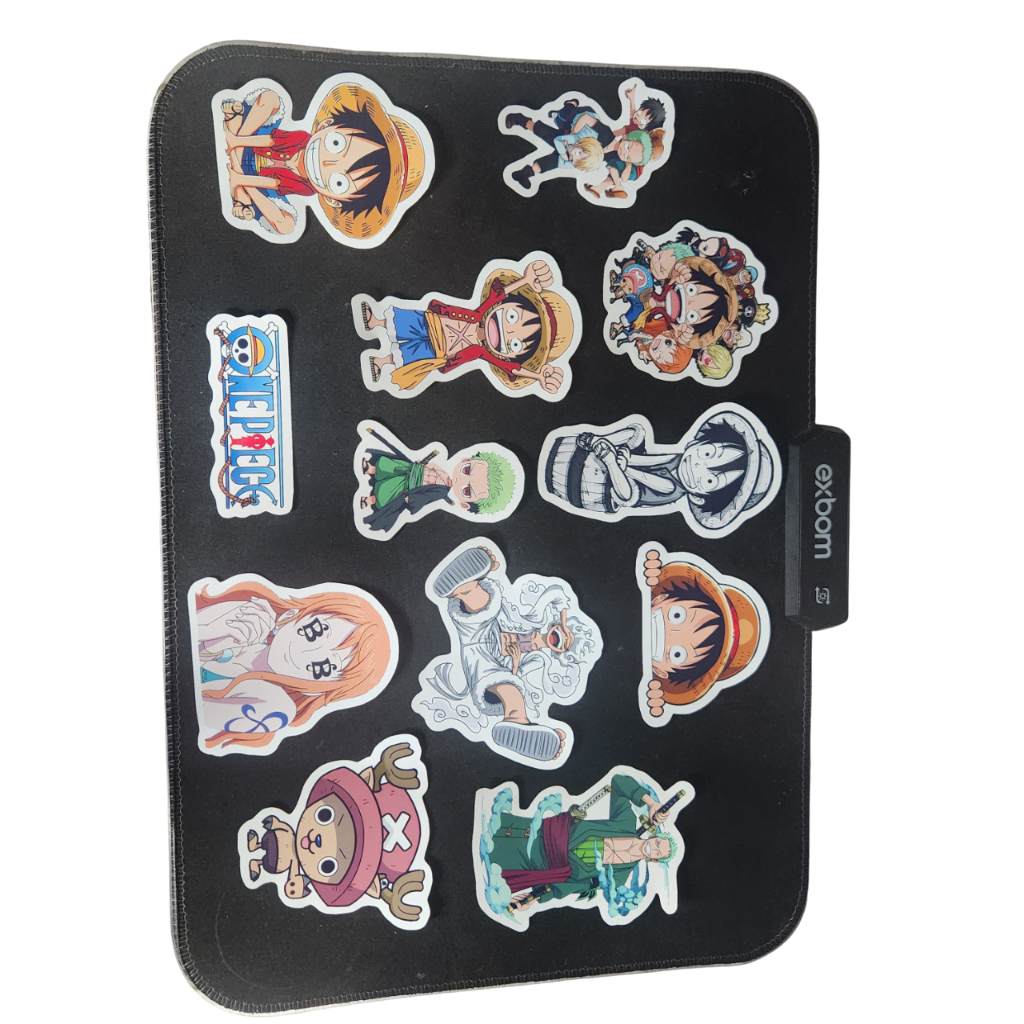 24 Adesivos One Piece Vinil Branco a prova d'agua