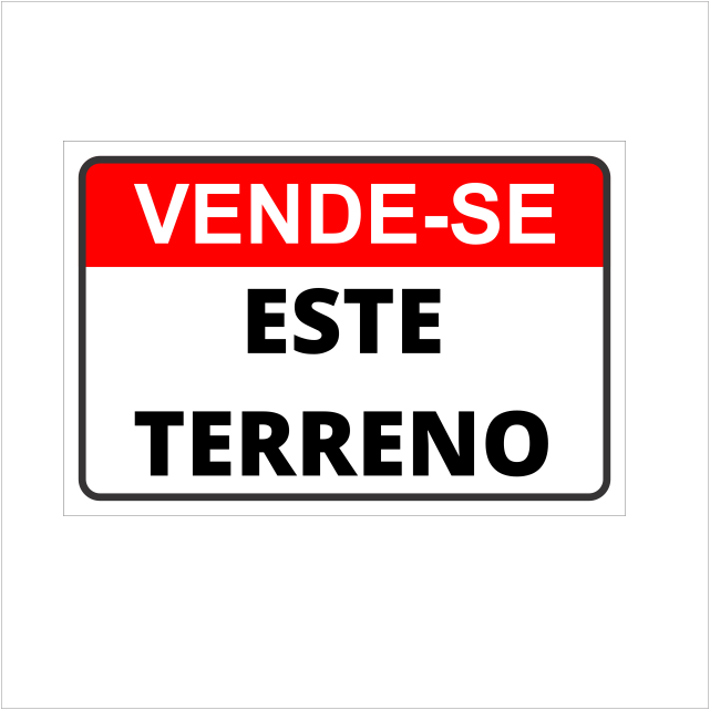 PLACA SINALIZAÇÃO VENDE-SE ESTE TERRENO | Shopee Brasil