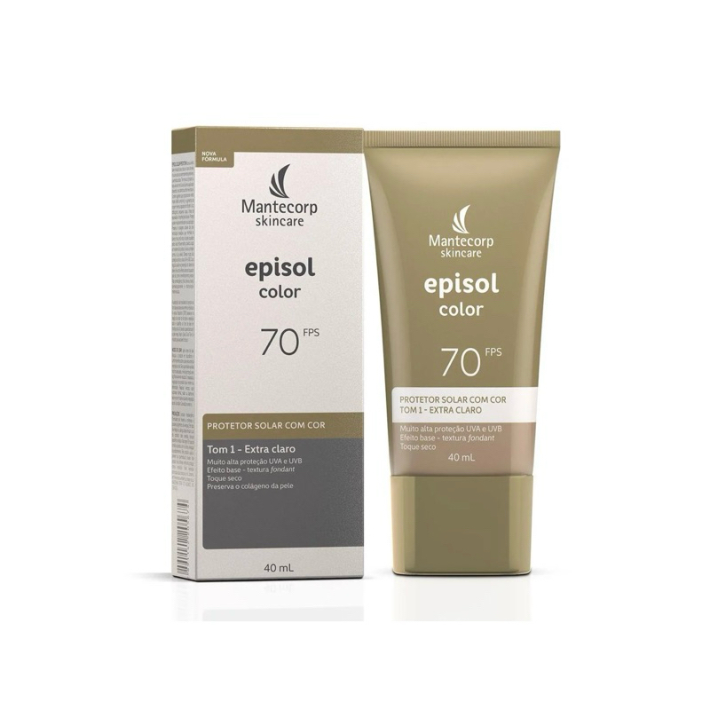 Protetor Solar Facial FPS 70 - Episol Color | Shopee Brasil