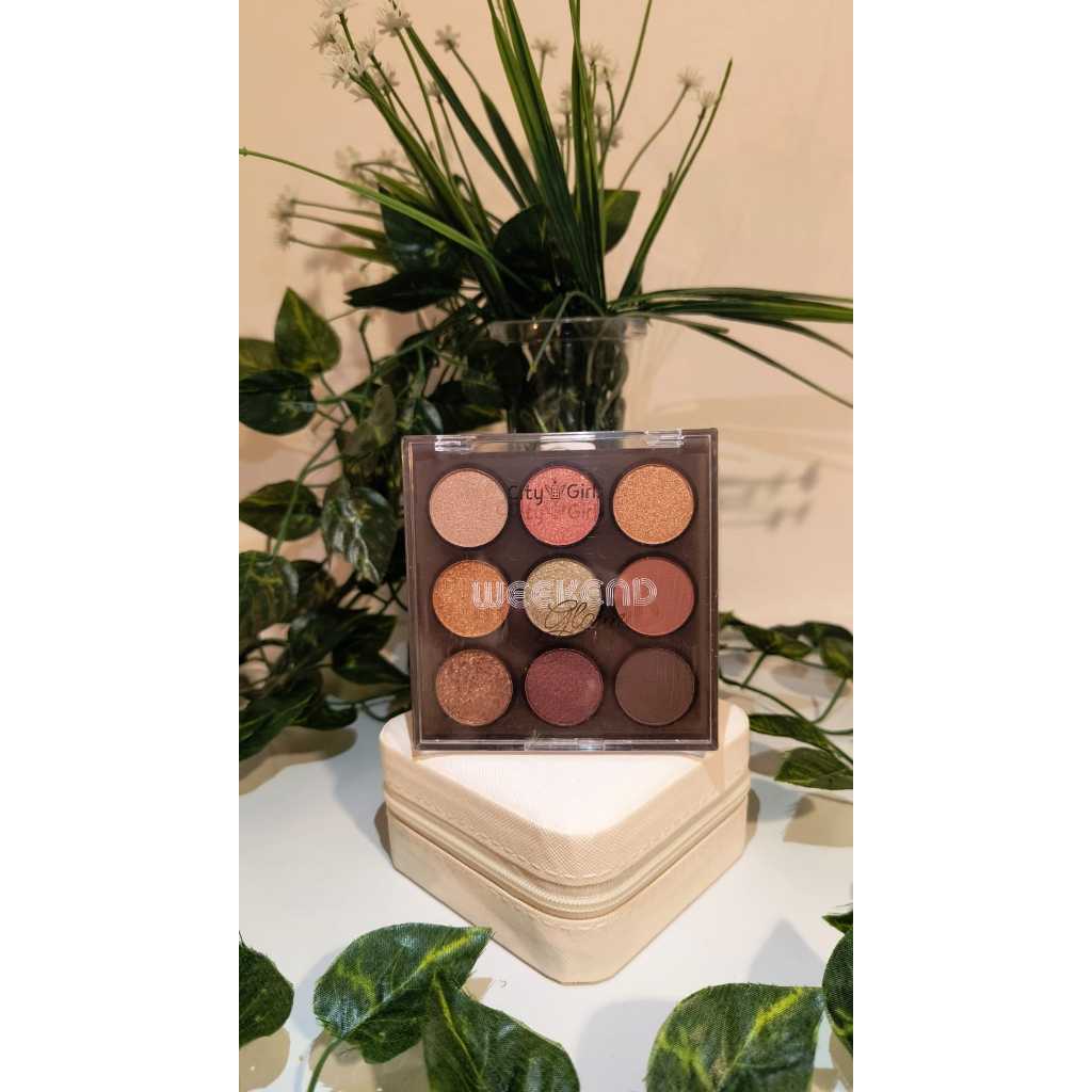 Paletas de Sombras Weekend Glam - CIty Girls 9 Cores | Shopee Brasil