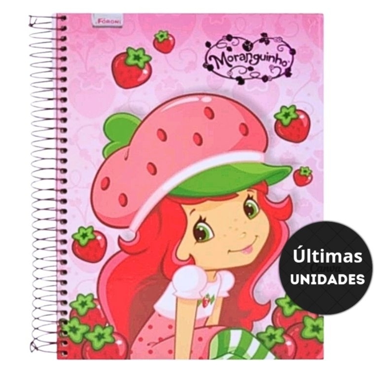 Caderno Escolar Moranguinho| 12 Matérias | Com Cheiro | SEM REPOSIÇÃO ...