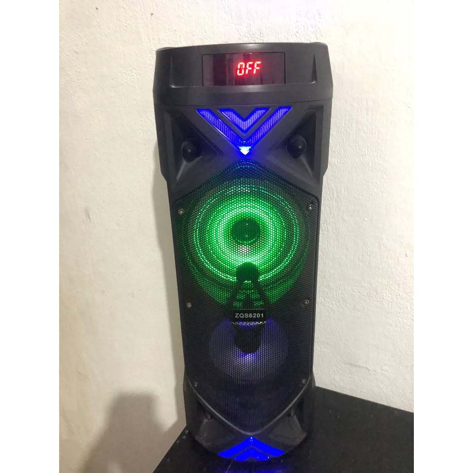 Caixa De Som POTENTE 3000W pmpo Amplificada Com Microfone Karaokê ...