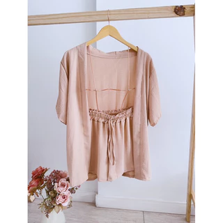 conjunto duna #225 kimono com shorts moda feminina oi em Oferta na Shopee