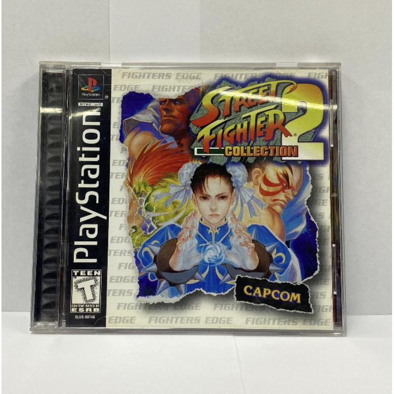 Street Fighter 2 Collection - Sony PS1 - Jeu Occasion (État Correct)