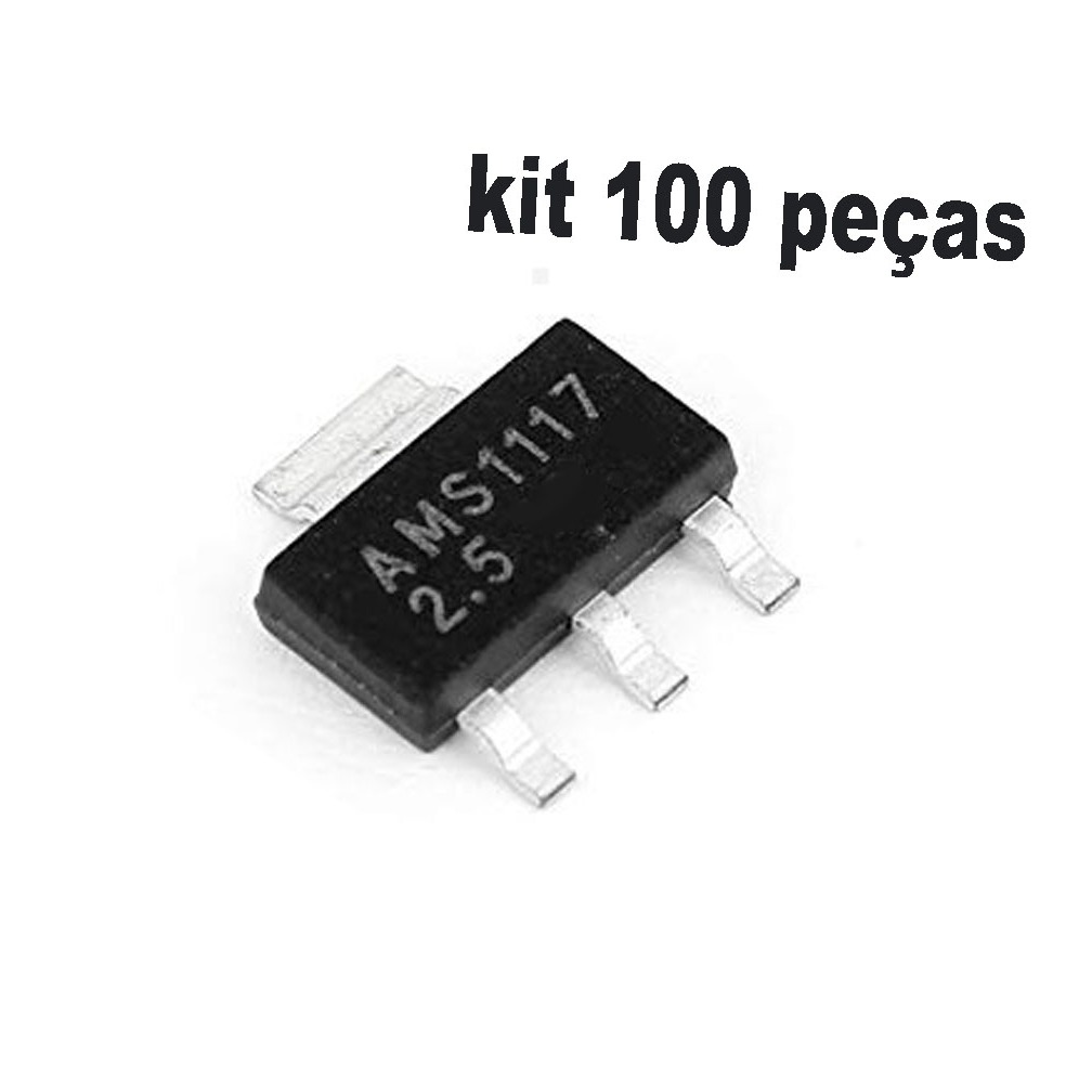 100 PCS AMS1117-5.0 SOT-223 LM1117-5.0 1117 5V 1A Voltage