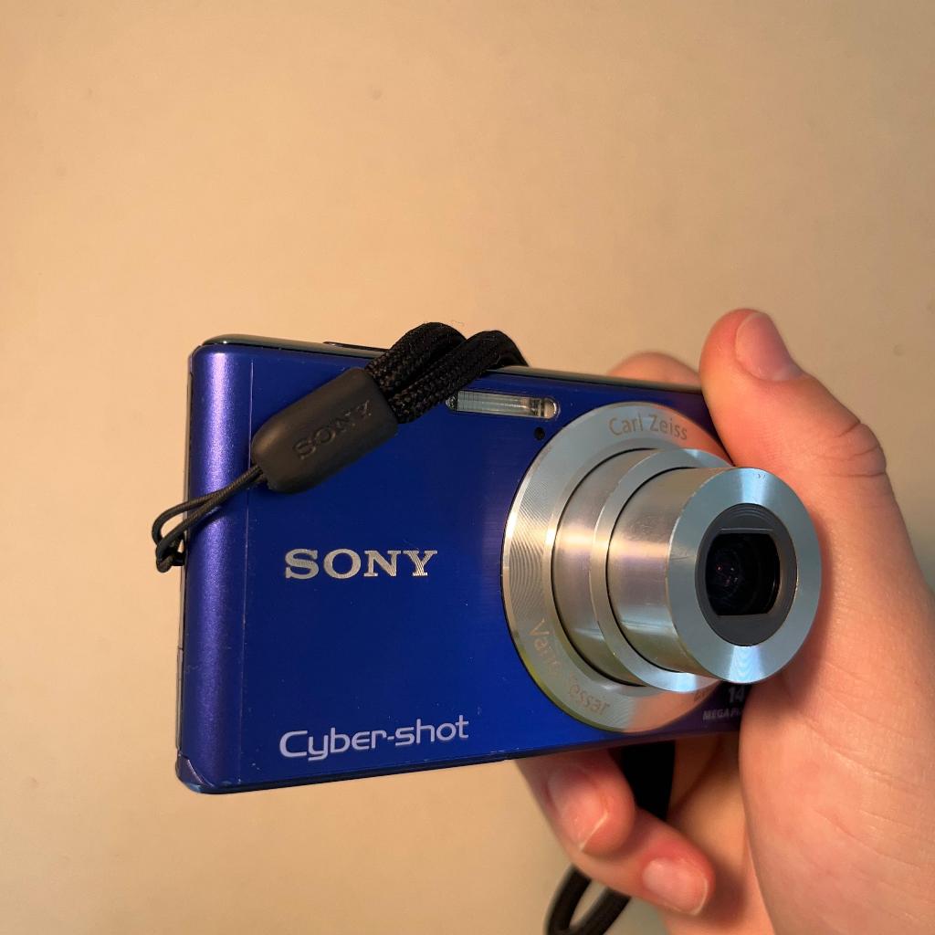Câmera Digital Sony Cybershot Dsc-w530 Azul Kit Completo | Shopee