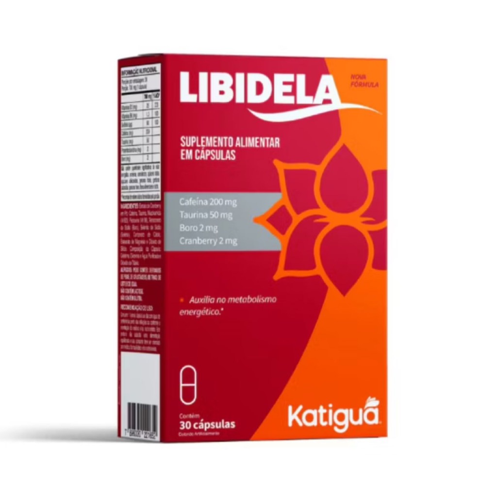 Libidela 500mg 30 cápsulas Katiguá | Shopee Brasil